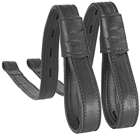 Equinate Slimline Mono Steigbügelriemen Ghost Schwarz 60 cm