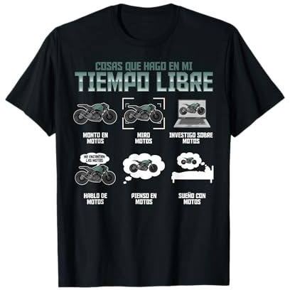 Camiseta Motero Pasión por Las Motos Camiseta