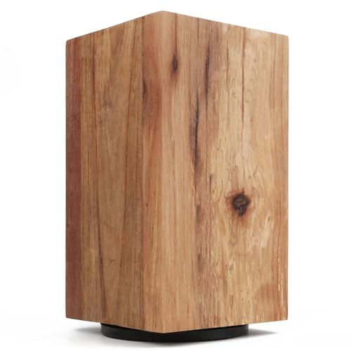 Uniharpa Magnetisches Messerregal, 360° drehbar, aus Holz, Universal-Messerregal mit 4-seitigen Supermagneten, Aufbewahrungsregal, multifunktionaler Organizer für Küchenarbeitsplatten