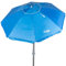 Aktive 62274 - Faltbarer und neigbarer Windproof-Strandschirm, blau, Ø210 cm, mit UV 50-Schutz, Strandwindschutz, großer Sonnenschirm, Strandschirm, Strandschirme