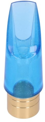 Boquilla Para Saxofón Alto, Kit De Boquillas Para Saxofón Alto Azul Transparente Accesorios Para Boquillas De Saxofón Alto Para Saxofón Alto (Mi Bemol) Y Saxofón Tenor (Si Bemol)