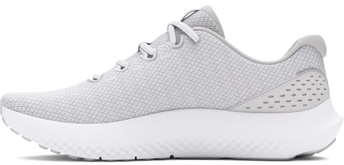 Under Armour Women's Charged Surge 4, (101) White/Distant Gray/Metallic Silver, 9.5, US