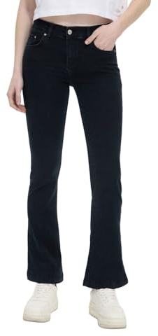 LTB Jeans Fallon Mujer - Acampanado Fit con Cremallera y Cintura Media en Color Azul de Mezcla de algodón - Talla W30L32, Laure Wash 55259, 30W x 32L