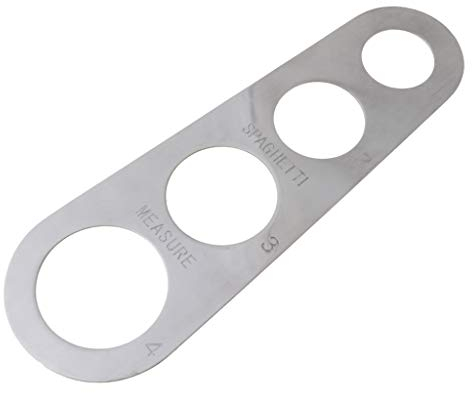 YOUNAFEN Doseur à spaghetti à 4 trous en acier inoxydable - Règle de cuisine - Outil de mesure sans ruban - Outil de mesure pour la maison - Fournitures de salon - Mesure de la température de la