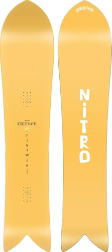 Nitro Herren Snowboard FINTWIN Board ´25, Quiver Series, Swallowtail, Cam Out Camber, Backcounty, Mid Wide Tapered
