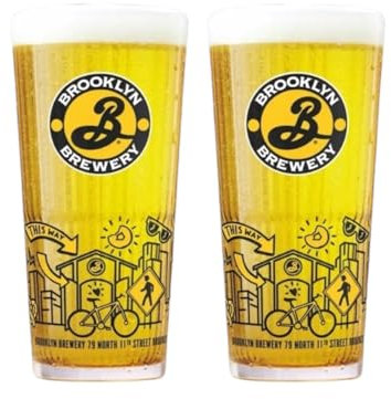 Laurie's Pub and Bar Accessories Brooklyn Lot de 2 verres à bière