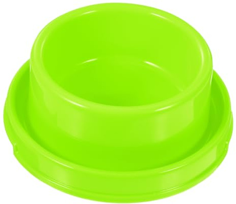 GANAZONO Comedero Gatos Antihormigas de Plástico Verde, Tazón de Alimentación Circular para Perros Pequeños y Gatos, Resistente al Agua y Desgaste, Práctico para Uso Doméstico
