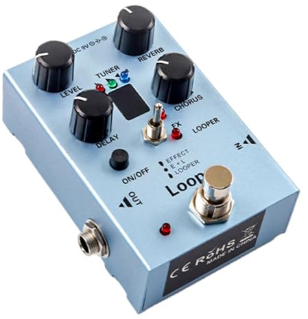 KiBcsLic Professionelle Bühnenperformance mit Gitarren Multieffektpedal Und Lichteffekten