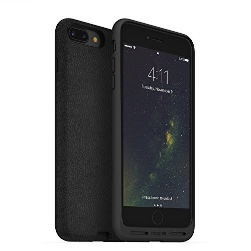 mophie Charge Force case - Made iPhone 7 Plus - Works Qi Other Wireless Charge Systems- Not a Battery Case - Black