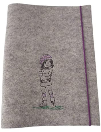 Zeugnismappe Wollfilz Mappe Zeugnisse DIN A4 Grundschule Schule