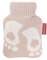 Hugo Frosch Mini-Wärmflasche 0,2 l mit Strickbezug Füße Hellbraun