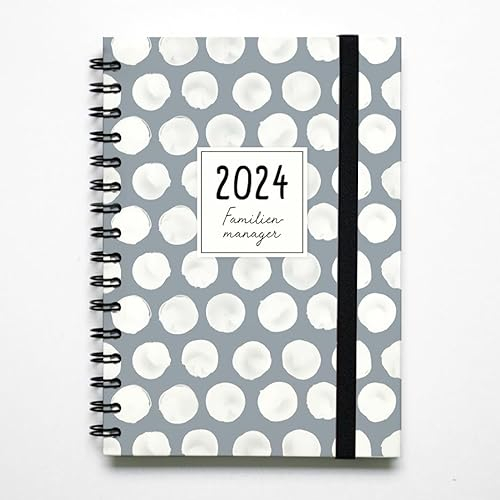Familienplaner 2024 Buch A5 I 5 Spalten I Familienkalender 2024 Buchkalender I 1 Woche 2 Seiten I Praktischer Kalender und Familien-Manager mit Jahresübersichten, Schulferien uvm.