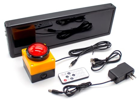 Toplionace Wettkampf Timer, Countdown Stoppuhr, Zähler, 6 Stellige Digitale LED Anzeige, Trainings Reden Zeitmessgerät mit Fernbedienung