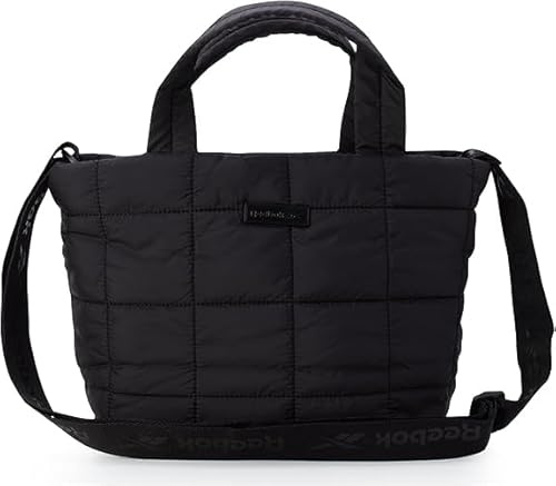 Reebok Crossbody-Tasche für Damen – leichte Nylon-Umhängetasche mit verstellbarem Riemen für lässige Reisen, Black Dove, Einheitsgröße