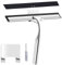 AMSGANK Tergivetro per Doccia, 25.5cm Tergivetro per Finestre Pulisci Vetro Doccia in Acciaio Inox con Gancio, Tergivetro Doccia per Finestre, Specchi, Piastrelle, Bagno (Argento)