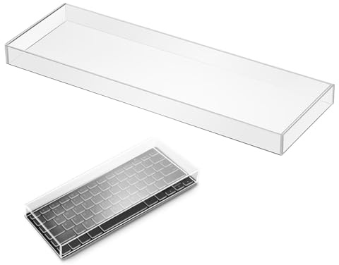SHINEOFI Transparent Akryl Tangentbordsskydd Tangenter Vattentåligt Dammskydd för Bärbar Tangentbord Enkel Installation Passform