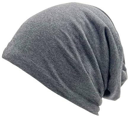 Unisex beanie vinter cuffed mjuk varm hatt för män/kvinnor skidklocka mössa öronlappar, Mörkgrå, one size