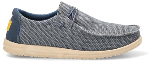 Etika Mocasines Casuales y Cómodos para Hombre, Zapatos Ligeros Estilo Náutico de Lona con Cordones Elásticos, Modelo 82048