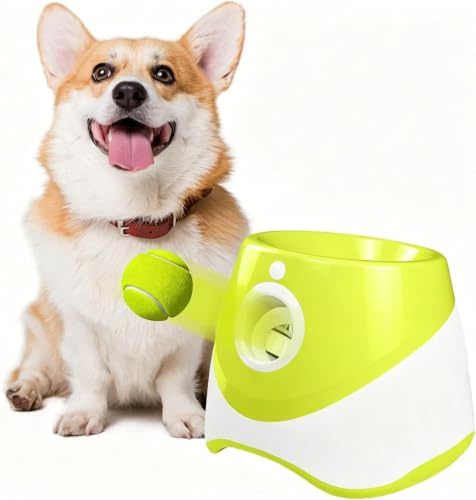 Ball Dog Launcher for Small & Medium Dogs, Dog Ball Thrower Launcher | Interactive Fetch Toy Compatible with 5cm Balls, Portable Outdoor Launcher for Park Garden— Not for Standard Tennis Balls