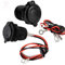 2pcs Presa Accendisigari Auto,JTENG Presa Accendisigari 12V / 24V DC, Adattatore Universale per Accendisigari, con Fusibile e Cavo di Collegamento da 0,6 m, Impermeabile per Navi, Auto, Moto (2 pezzi)