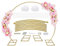 PILIN Balloon Arch Kit Metal Balloon Arch Stand Semicircular Arch for Birthday, Party,Wedding Decoration 2.7M Gold
