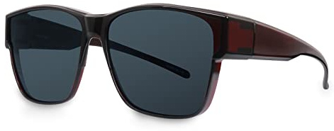 LVIOE Polarisiert Überziehbrille Damen Fit-Over Brille, Sonnenbrille für brillenträger UVA UVB Schutz