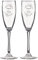 Wanapix | Calici da Spumante Personalizzato con Nome e Data| Bicchiere da Champagne | Flute Spumante | Inciso al Laser | 20 cl | Set da 2 | Regalo originale | Anniversario