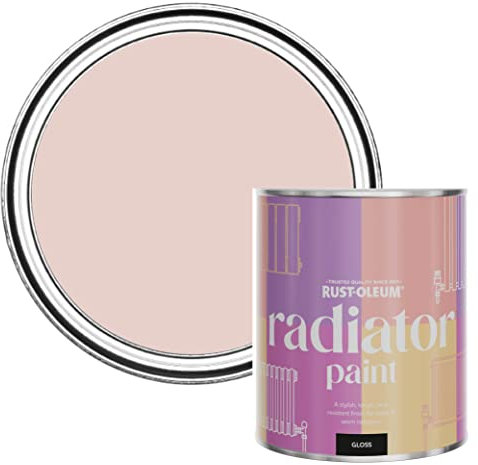 Rust-Oleum Pink Heat Resistant Radiator Paint in Gloss Finish - Pink Champagne 750ml