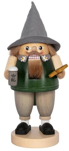 Richard Glaesser Nussknacker Bayer mit Bier und Bretzel aus Seiffen im Erzgebirge