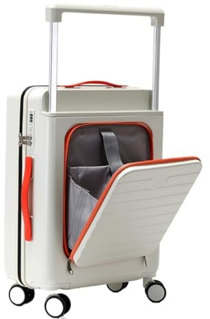 ASHSDI Koffer Reisekoffer Trolley 3-Gang-Einstellhebel Für Gepäck, Großes Fassungsvermögen, Handgepäck, Vorderöffnung Boardcase Handgepäck (Color : B, Size : 22inch)