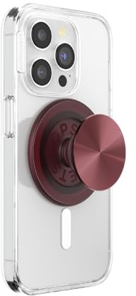 PopSockets Phone Grip for MagSafe, Magnetic Holder- Radial Oxblood