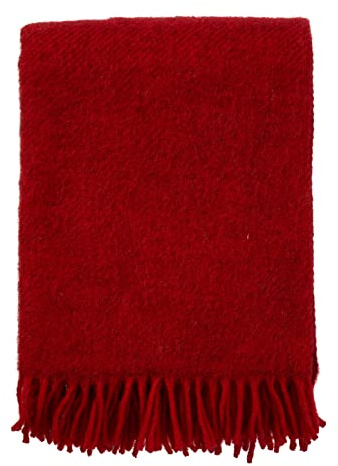 KLIPPAN Melierte Wolldecke