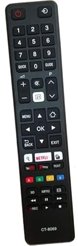 for toshiba ct-8069 remote Replacement for toshiba remote control LCD LED Smart TV - No Setup Needed