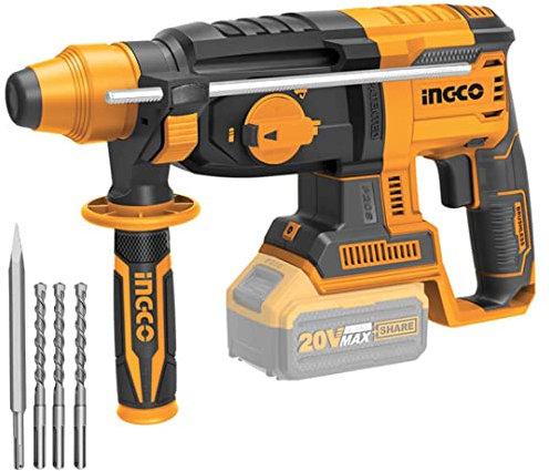 Ingco CRHLI20228 Marteau Dépanneuse Brushless 20 V Sds Plus Nouvelle Version Nu Seulement