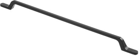 GTV Poignée de meuble FLAVIO - En zamak - Noir mat - Distance entre les trous : 320 mm