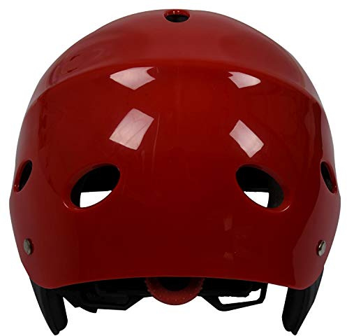 Lahdrhab Casco protettivo di sicurezza 11 fori di respirazione per kayak canoa surf paddle - rosso