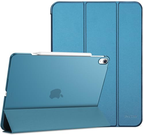 ProCase Hülle für iPad Air 13 Zoll M4/M3/M2 (2026/2025/2024), Dreifache Schutzhülle Case für 13 iPad Air M4 2026/ M3 2025/ M2 2024, Dünn Leicht Smart Cover mit Translucent Frosted Rückhülle -Teal