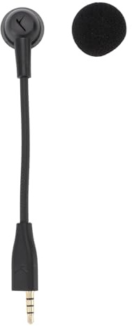 Vikye Remplacement du Jeu Micro-Microphone Boom pour Les écouteurs de Jeu MMX100 MMX150, Connecteur plaqué Or Détachable, Bouchon et Jeu, Noir 3,5 Mm