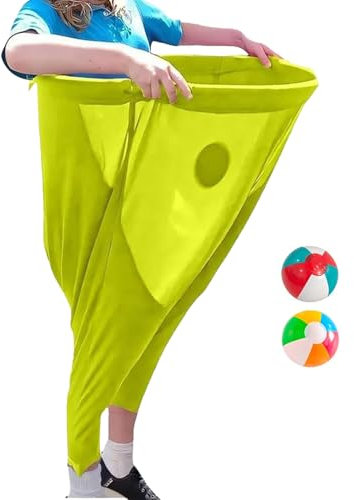 Krmoau Granny Pants Yard Game, Jeu de Plein air avec balles rebondissantes, Pantalon Extensible avec 2 balles rebondissantes pour Les Loisirs en Plein air, Les réunions de Famille