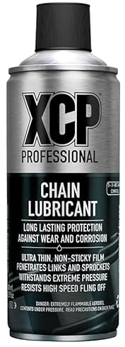 XCP Lubrificante Catena Spray 400ml, Alta Prestazione Professionale per moto Compatibile con catene ORing, XRing e ZRing