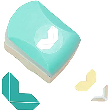 Craftelier - Hebelpresse Grundform Eckstanzer für Papier und Karton | Zum Verschönern von Fotos in Scrapbooking und Basteln | Größe ca. 7,2 x 5,6 x 8,1 cm