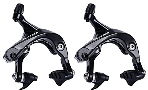 RUJOI Étriers de Frein de vélo de Route, étrier de Frein à Double Pivot en Aluminium de qualité supérieure avec Patins de Chaussure pour vélo de Route (Avant et arrière)