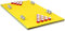 COSTWAY 176x90cm Wasserhängematte mit Getränkehalter, Wasserliege 70kg Tragkraft, Schwimmmatte Schwimmfloß, Schwimmender Teppich, Schwimmende Wasser Bett (Gelb)