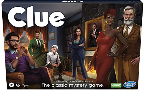 Clue Board Game for Ages 8 and Up, Reimagined Clue Game for 2-6 Players, Mystery, Detective, Family Games for Kids and Adults