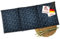 navango® Körnerkissen für Mikrowelle & Backofen geeignet | Marineblau | Mit Weizenfüllung handgefertigt in Deutschland | ca. 50 x 20cm | 3 Kammern | OEKO-Tex Baumwolle | Nacken Rücken Schulter
