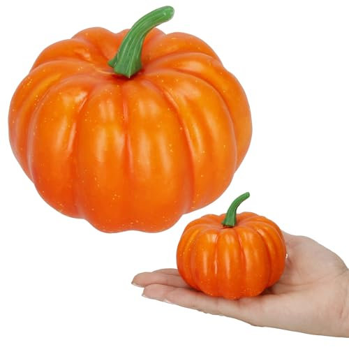 SPRINGOS Halloween Zierkürbis 8,5 cm orange