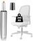 Gasdruckfeder Bürostuhl 450kg (1000lbs) Gasdruckdämpfer für Drehstühle, Höhenverstellbarer Gasfeder Ersatzteile, Ersatz Gaslift für Chefsessel,Hocker,Schreibtischstuhl, Gesamtlänge 300mm-450mm,Silber