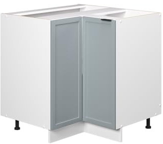 Vicco Küchenschränke Fame-Line, Hellblau-grau, 80.5 cm ohne Arbeitsplatte