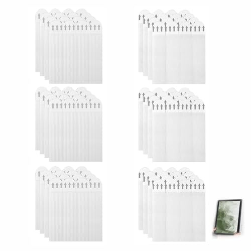 36 paia(72 strisce)Linguette Appeso Tabelle, Nastri di Montaggio per Cornice Foto, Appendere Lavagna Senza Forare 19*92mm Strisce adesive per Appendere Cornici Poster e Decorazioni(Bianco)