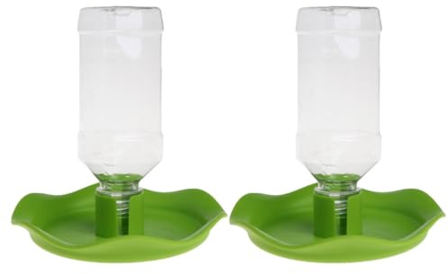 TOYANDONA Lot de 2 Distributeurs d'eau et Nourriture pour Reptiles, Bol en Plastique Haute Densité, Surface Lisse, Stable et Antidéversement, Accessoire pour Terrarium et Habitat d'animaux
